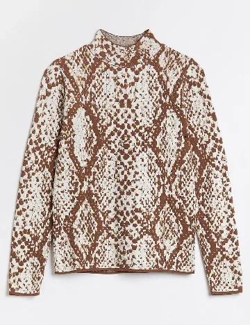 Bluza River Island, alb/maro