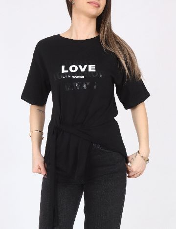 Tricou River Island, negru