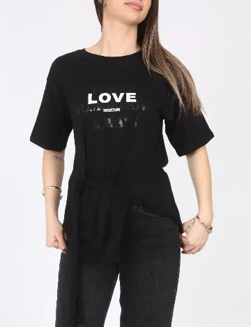 Tricou River Island, negru