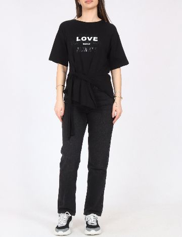 Tricou River Island, negru