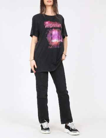 Tricou Oversize River Island, gri