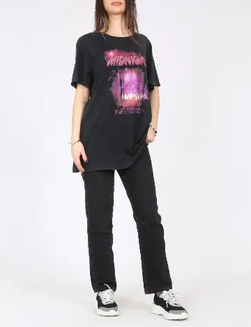 Tricou Oversize River Island, gri