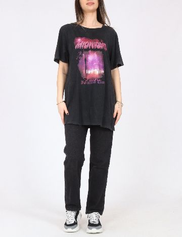 Tricou Oversize River Island, gri