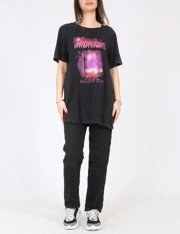 Tricou Oversize River Island, gri