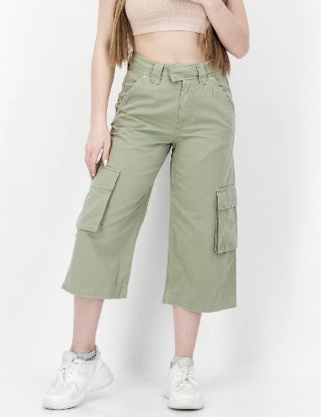 Pantaloni trei sferturi River Island, verde