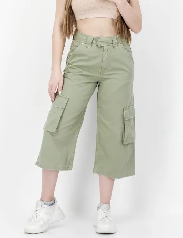 Pantaloni trei sferturi River Island, verde