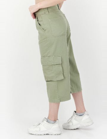 Pantaloni trei sferturi River Island, verde