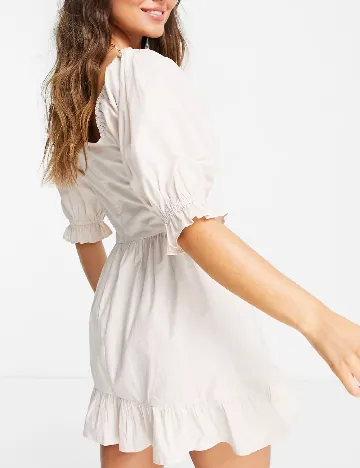 Rochie scurta ASOS, crem