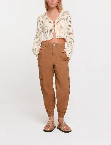 Pantaloni River Island, maro