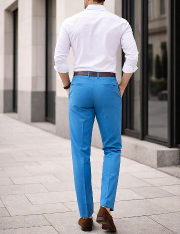 Pantaloni ASOS, albastru
