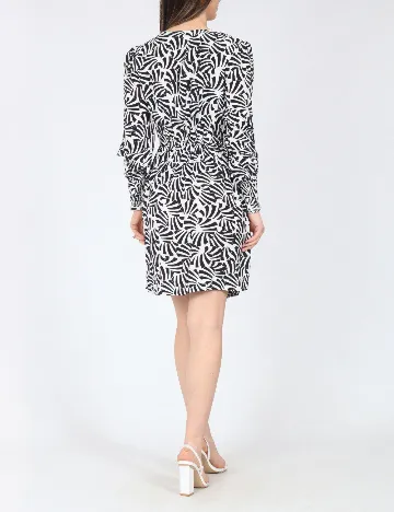 Rochie scurta River Island, alb/negru