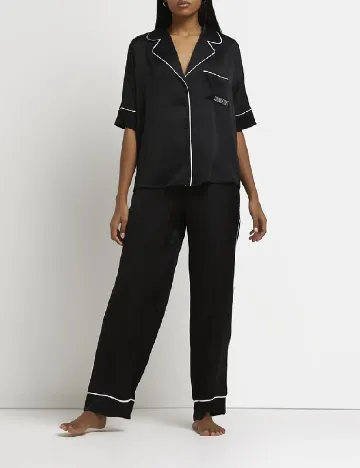 Camasa de noapte River Island, negru