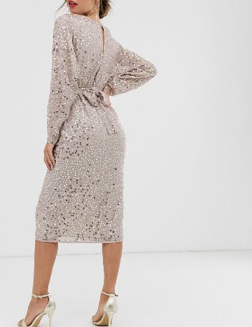 Rochie medie ASOS, bej