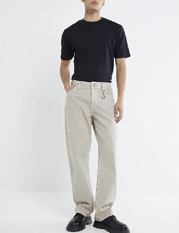 Tricou River Island, negru