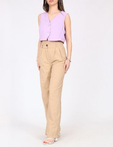 Pantaloni Top Shop, maro