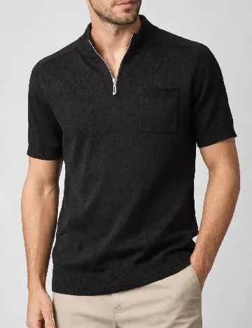 Tricou River Island, negru