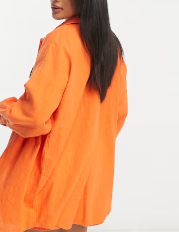 Camasa Oversize ASOS, portocaliu