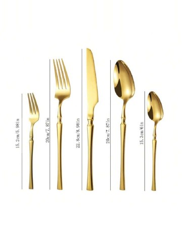 Set tacamuri, 30 bucati SHEIN, auriu