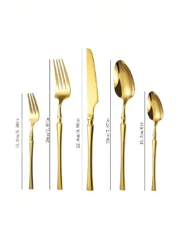 Set tacamuri, 30 bucati SHEIN, auriu