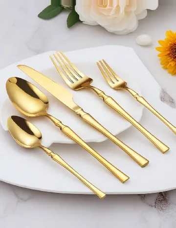 Set tacamuri, 30 bucati SHEIN, auriu