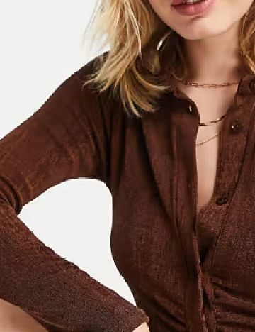 Rochie medie ASOS, maro