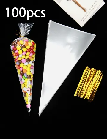 Set pungi, 100 bucati SHEIN, transparent