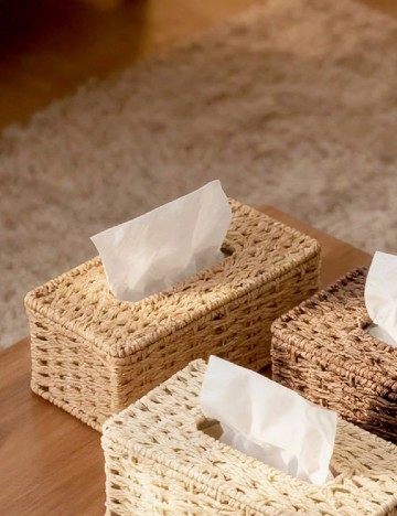 Cutie pentru servetele SHEIN, maro deschis