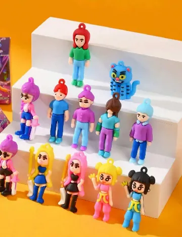 Set brelocuri, 24 bucati SHEIN, mix culori