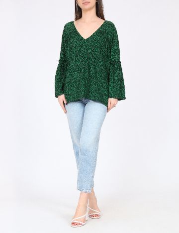 Bluza River Island, verde/negru