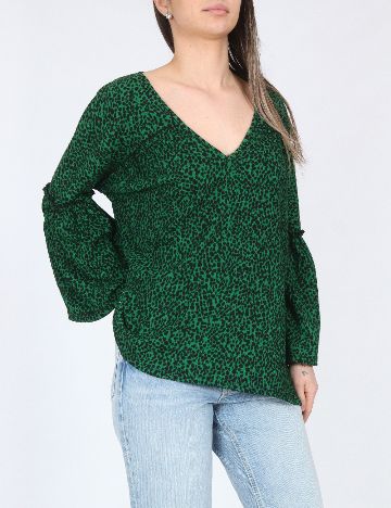 Bluza River Island, verde/negru