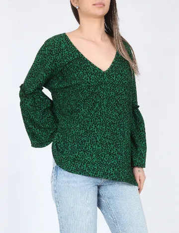 Bluza River Island, verde/negru