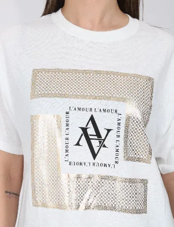 Tricou River Island, alb