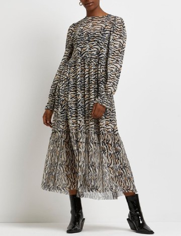Rochie medie River Island, animal print