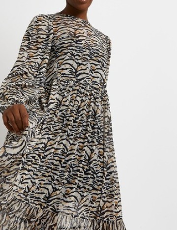 Rochie medie River Island, animal print