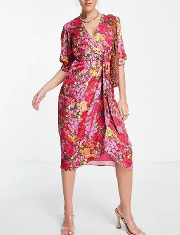 Rochie medie Hope & Ivy, roz