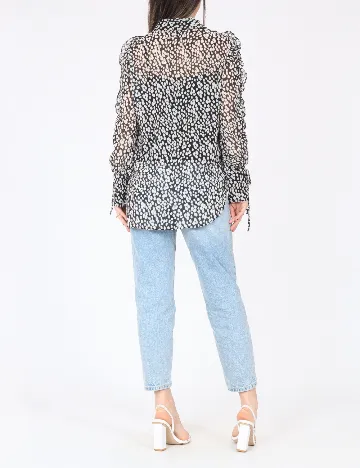 Camasa River Island, negru/alb