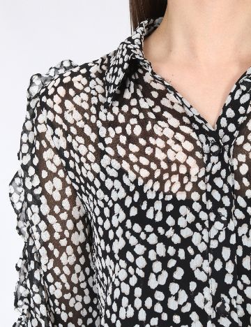 Camasa River Island, negru/alb