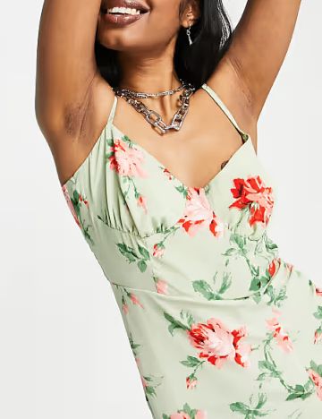 Rochie medie ASOS, verde