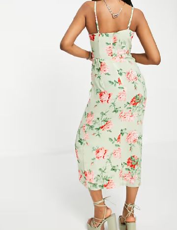 Rochie medie ASOS, verde