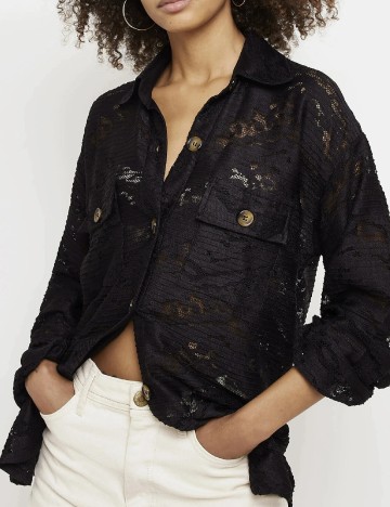 Camasa River Island, negru