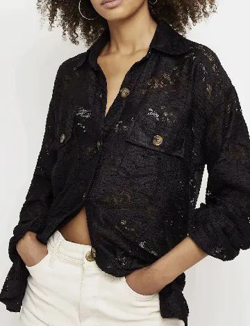 Camasa River Island, negru