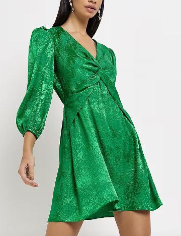 Rochie scurta River Island, verde