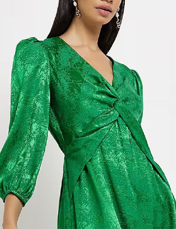 Rochie scurta River Island, verde