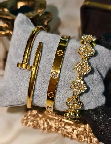 Set Bratari 3 bucati SHEIN, auriu