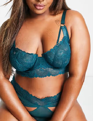 Sutien Wolf & Whistle Plus Size, verde