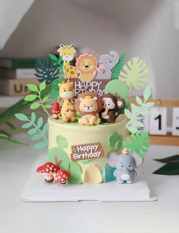 Set decoratiuni tort, 13 piese SHEIN, mix culori