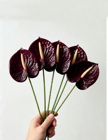 Planta artificiala 5 bucati SHEIN, maro/verde