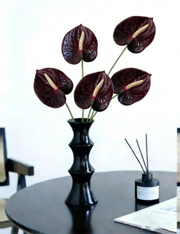 Planta artificiala 5 bucati SHEIN, maro/verde