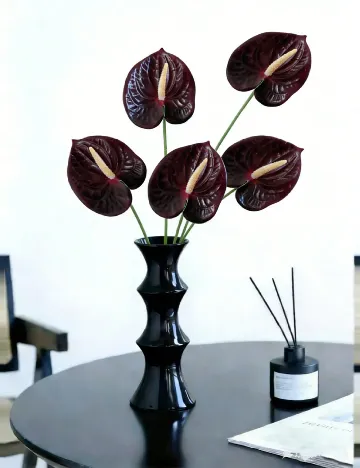 Planta artificiala 5 bucati SHEIN, maro/verde