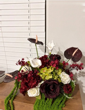 Planta artificiala 5 bucati SHEIN, maro/verde